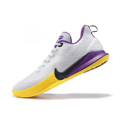 Nike Kobe Mamba Focus Beyaz / Mor / Siyah / Sarı Basketbol Ayakkabısı Türkiye - O2R2UNSJ